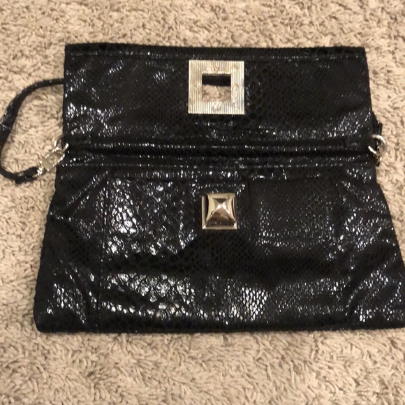 Kenneth Cole snakeskin print clutch - Picture 3 of 5